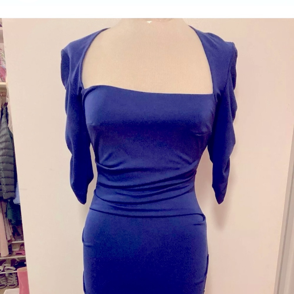 Gorgeous Blue Nicole Miller Dress, NWOT